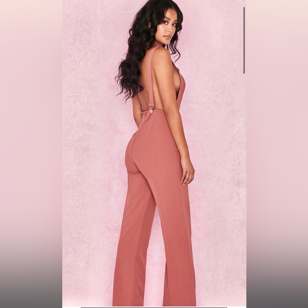 House of CB Abbi Rose Pink Jumpsuit NWT